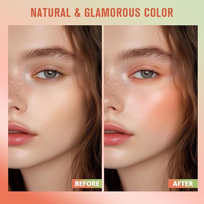 PH Tinted Moisture Stick, Multi-Use Cream Color Changing Blush, 3-in-1 Blush Stick for Cheek/Eyes/Lips, Waterproof Hydrating Tinted Solid Makeup Products (3#coral orange)