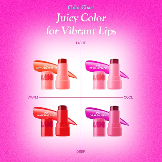 Plush Water Jelly Lip & Cheek Tint – Water Melong, 10g (0.35oz) | Lightweight & Buildable Tint for a Natural, Fresh Glow