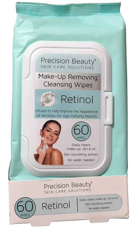 Precision Beauty Make-Up Removing Wipes Retinol 60 Count