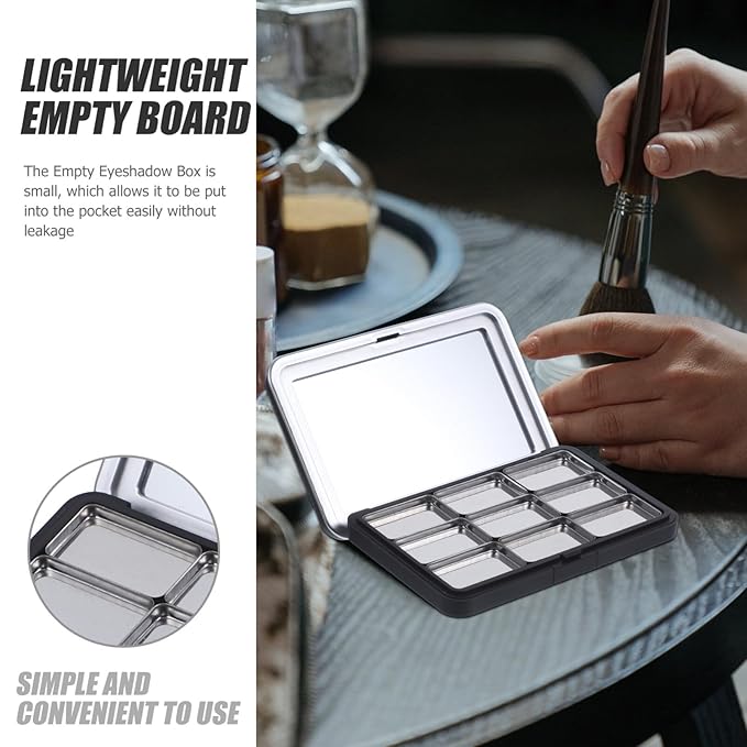 Empty Eyeshadow Palette Refillable Eyeshadow Palette Empty Makeup Palette Storage Box for Lipstick Blush