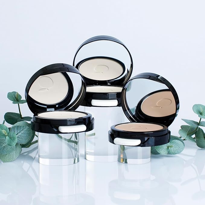 2-In-1 Pressed Powder And Foundation - Multi-functioning Powder With A Perfecting Matte Finish - Easily Blendable And Buildable, Vegan Formula - Sarek Light - 0.27 oz