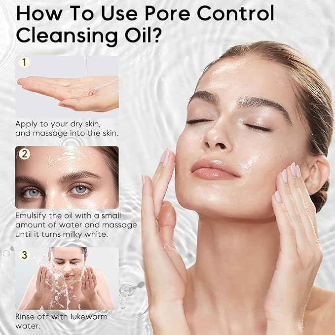 Heartleaf Pore Control Cleansing Oil Mini, Makeup Blackhead Remover, Travel Size, Korean Skin Care, Oil Cleanser for Face (20ml / 0.67 fl.oz.)