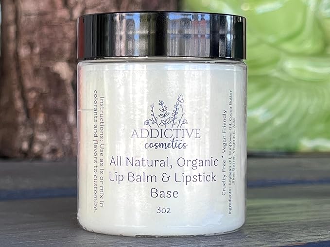 All Natural Organic Lip Balm and Lipstick Base, 3oz
