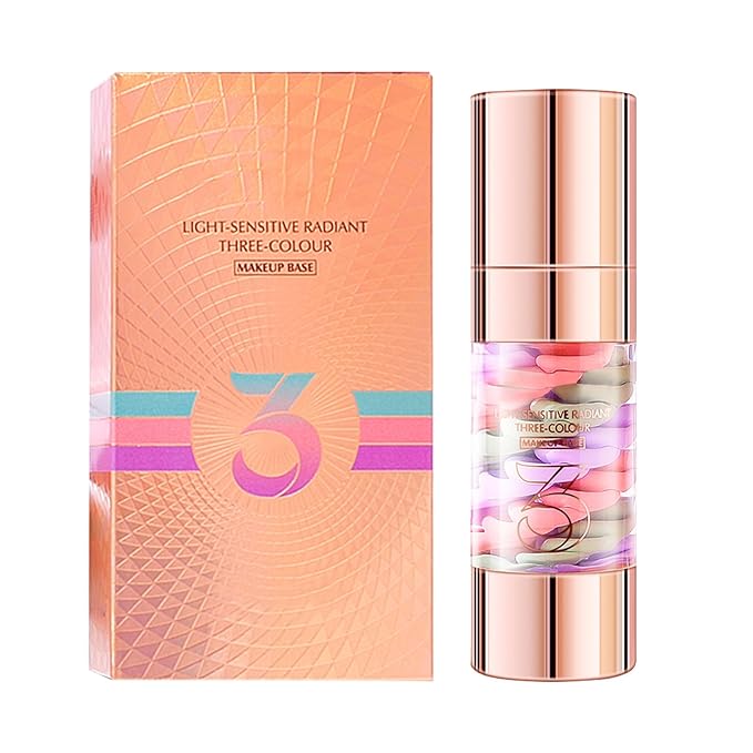 3 In 1 Primer for Face Before Makeup, Isolation Cream, Long Lasting Foundation Primer, Oil Control Waterproof & Sweat-Proof, Suitable for All Skin Types