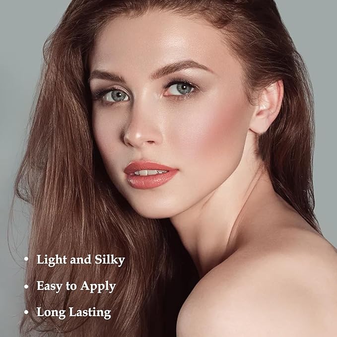 Boobeen Blush Powder Face Makeup, Highly Pigmented Single Color Face Blush for Cheeks, Shape, Contour & Highlight Face to Create a Natural Matte Finish, Blendable