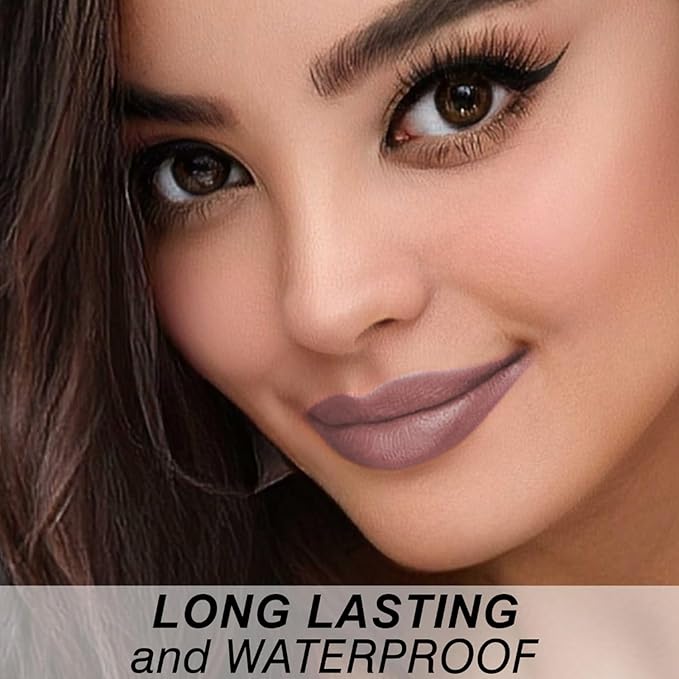 Matte Bullet Long Wear Lipstick - Vegan and Cruelty-Free - Smudge and Waterproof Matte Lipstick with Moisturizing Formula - All Day Comfort - (Rosewood Charm #24)