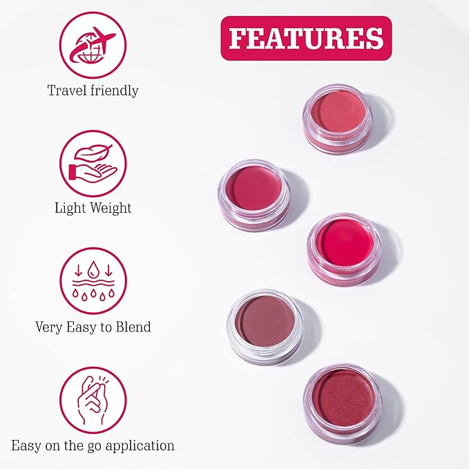 Everyday Lip & Cheek Tint for Women | Lip Tint - Peony Peach | Long Lasting, Vegan with Vitamin E Oil - 0.2 FL Oz / 8gm