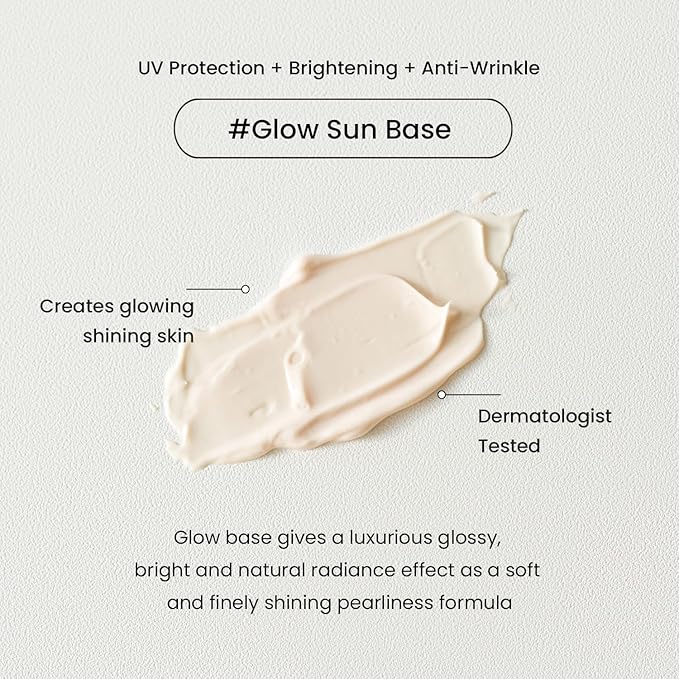 HEIMISH Artless Glow Base, Multipurpose Makeup Base, Primer, Highlighter, Tone Up Sunscreen for face, Lightweight, Non-greasy, Hydrating, Natural Finish with SPF 50+ PA++++, 1.35fl.oz/40ml