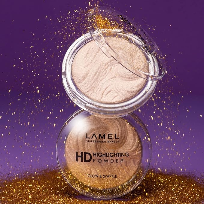 HD Highlighting Face Powder - Natural Glow and Luminous Finish, Baked Blendable Pigmented Formula - Long-lasting & Fade-Resistant Wear, 402 12g/0.42 oz