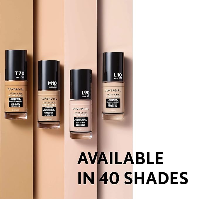 COVERGIRL TruBlend Matte Made Liquid Foundation, Soft Tan (Pack of 2)