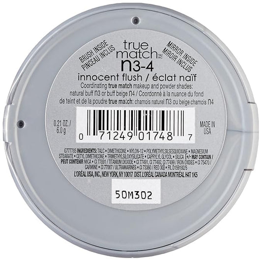 L’Oréal Paris True Match Super-Blendable Powder Blush, Innocent Flush, 0.21 Oz (Packaging May Vary) (Pack of 2)