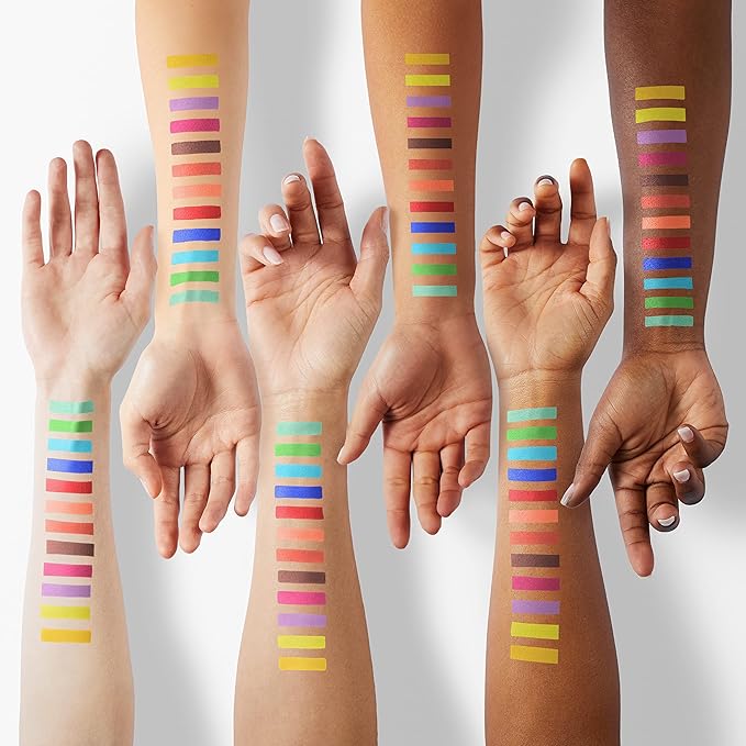 Docolor 16Pcs Colorful Eye Makeup Brushes Set + 54 Colors Gemstone Eeyshadow Palette Pigmented Matte Shimmer Metallic Blendable Soft Cream Powder Makeup Eye Shadow Palettes