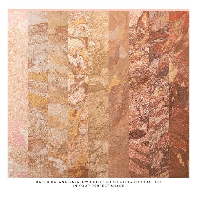 LAURA GELLER NEW YORK Get Glowing Kit (2pc): Baked Balance-n-Glow Illuminating Powder Foundation, Medium + Airbrush Kabuki Makeup Brush