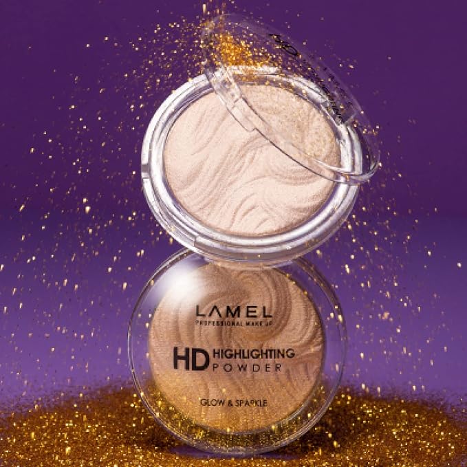 HD Highlighting Face Powder - Natural Glow & Subtle Shimmer Finish, Baked Blendable Pigmented Formula, Long-lasting & Fade-Resistant Wear, 401 12g/0.42 oz