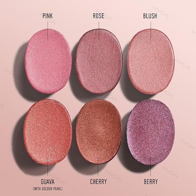 KYDA Mineral Color Balm, Buildable Shimmer Color for Lips and Cheeks, Broad spectrum SPF 35, Natural Shimmer Finish, Lightweight Blendable Creamy, Multiuse Blush Stick, GUAVA