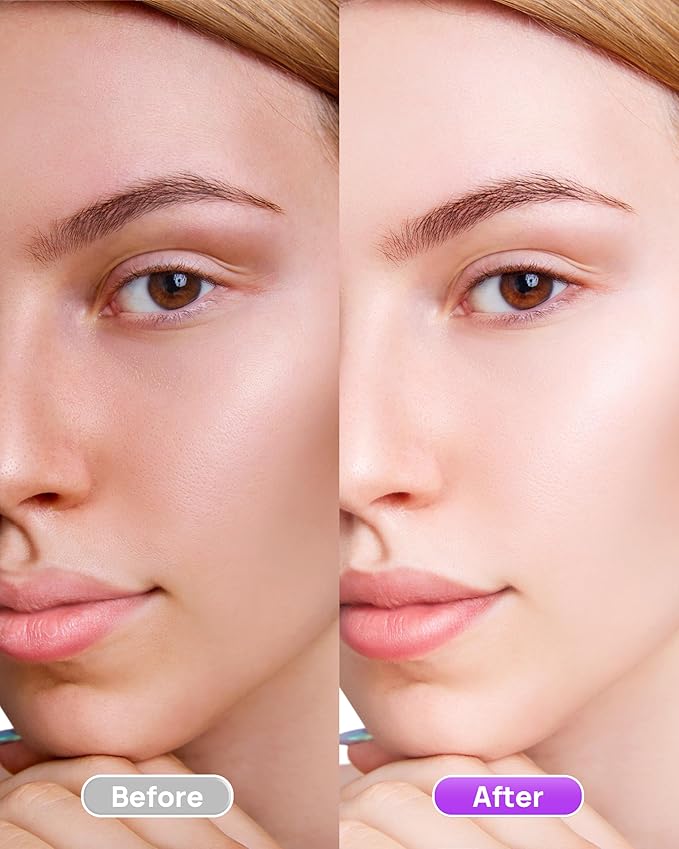 Purple Primer Color Changing for Face Before Makeup, Smoothing Primer Color Correcting, Brightening Base Makeup for Combination Skin