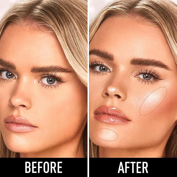 Highlighter Makeup Palette Shimmer Glitter Face Body Illuminator Highlighter Makeup Kit Long Lasting Highly Pigmented Highlighters Makeup Palette #3 Sunflower Gold