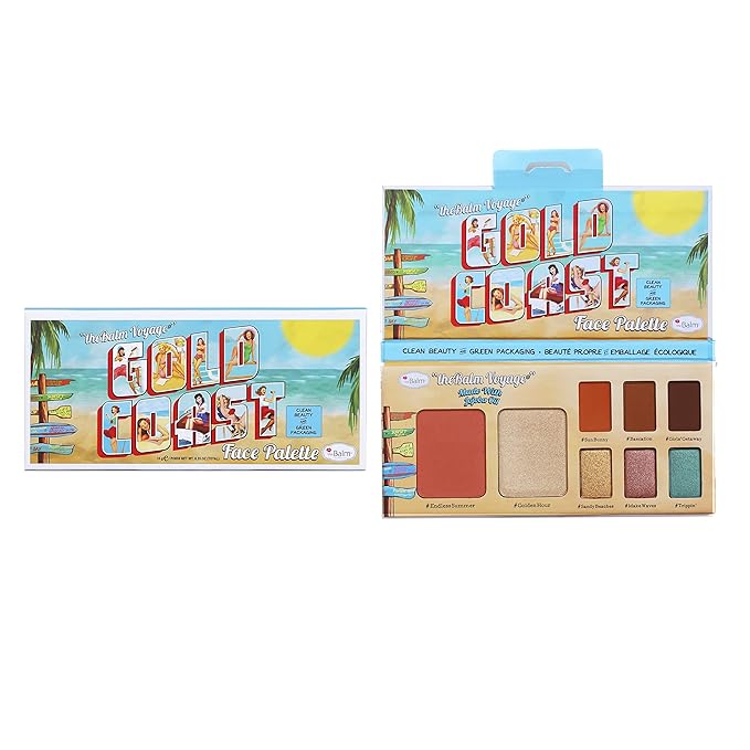 theBalm Voyage Gold Coast Face Palette - 0.35 oz