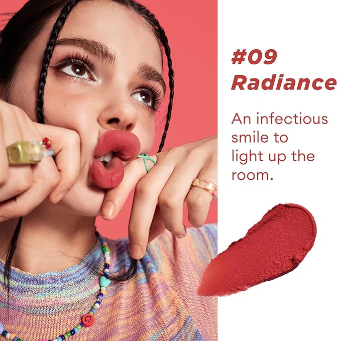 ITY Velvet Matte Finish Lip Stain-Mousse Textured Lip Clay, Conceals Lip Lines, Rich Pigment Lip Tint Lipsticks,3 Pack, 0.14 oz (4g) in Petal, Apricot, Radiance