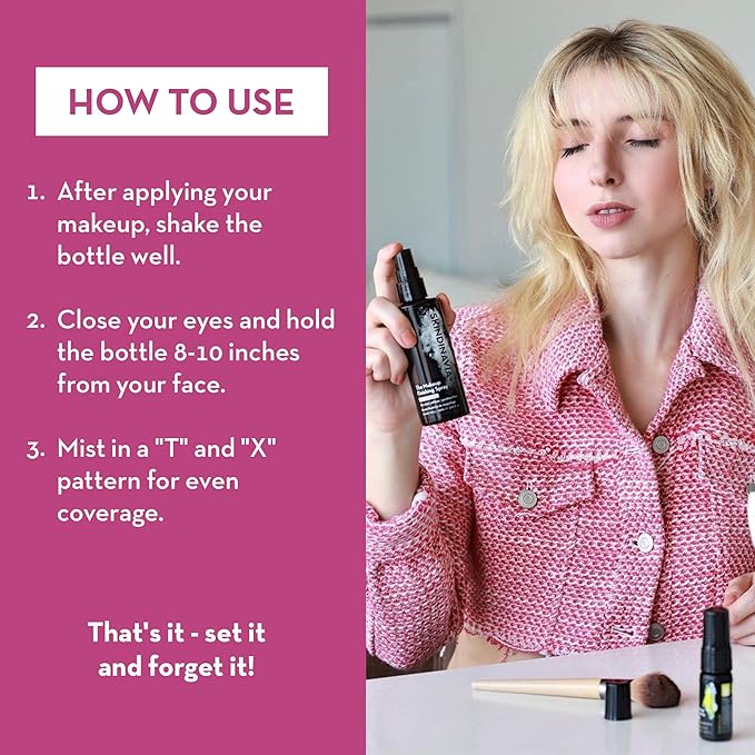 Skindinavia The Makeup Finishing Spray, Oil Control Makeup Setting Spray, All-Day Wear, Long-Lasting Up to 16+ Hours, Heat-Resistant & Waterproof, Fine Mist, 4.0 Oz