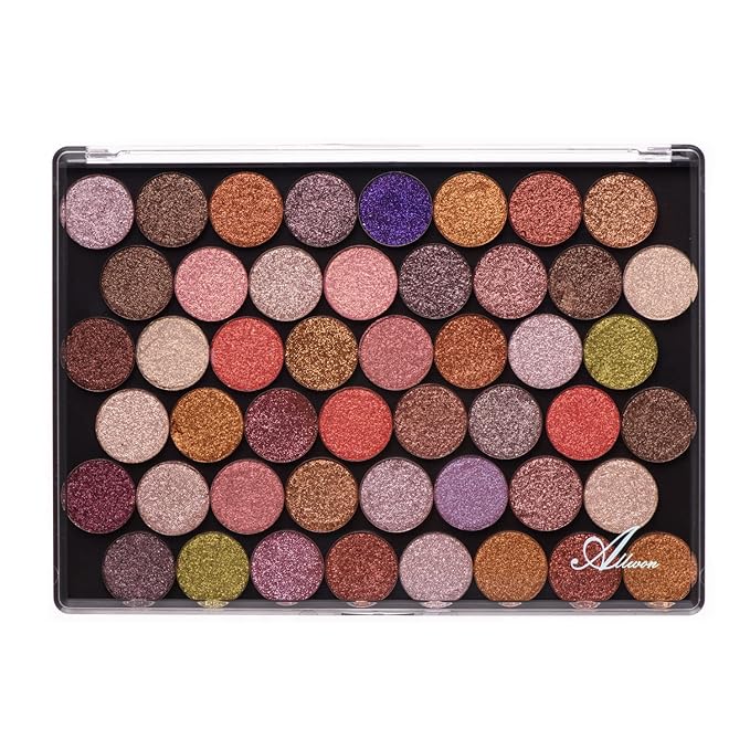 Allwon Large Empty Magnetic Transparent Plastic Makeup Palette for Eyeshadow Lipstick Blush Powder