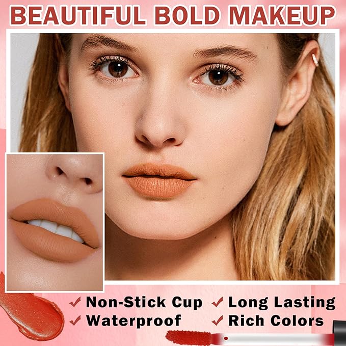 Lip Stain Tint Peel Off Lip Tint Stain,Peel Off Tattoo Tinted Lip Stain Long Lasting Waterproof Matte Liquid Lipstick Lip Gloss Makeup Gift - 01