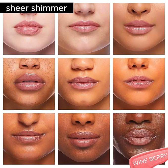 Pure Cosmetics Pure Illumination Lip Gloss - LED-lit Applicator w/Side Mirror - Non-Sticky, Moisturizing & Hydrating Lip Glosses - Soothes & Protects Dry Chapped Lips (Wine Berry)