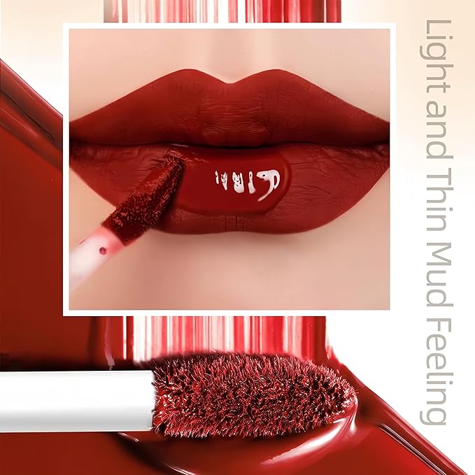 12PCS Matte Liquid Lipstick Set Non-Stick Cup and Not Fade Pigmented Lipstick Long-Lasting Waterproof Velvet Lipgloss Kit Makeup for Girls and Women (Set 03)