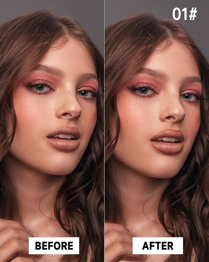 Peel Off Lip Liner Stain, Tattoo Lip Tint Liner Peel Off, Matte Moisturizing Lip Stain Long Lasting Waterproof, Transfer-Proof, Intense Lip Color, Stay on All Day, Highly Pigmented Lip Makeup (Orange)