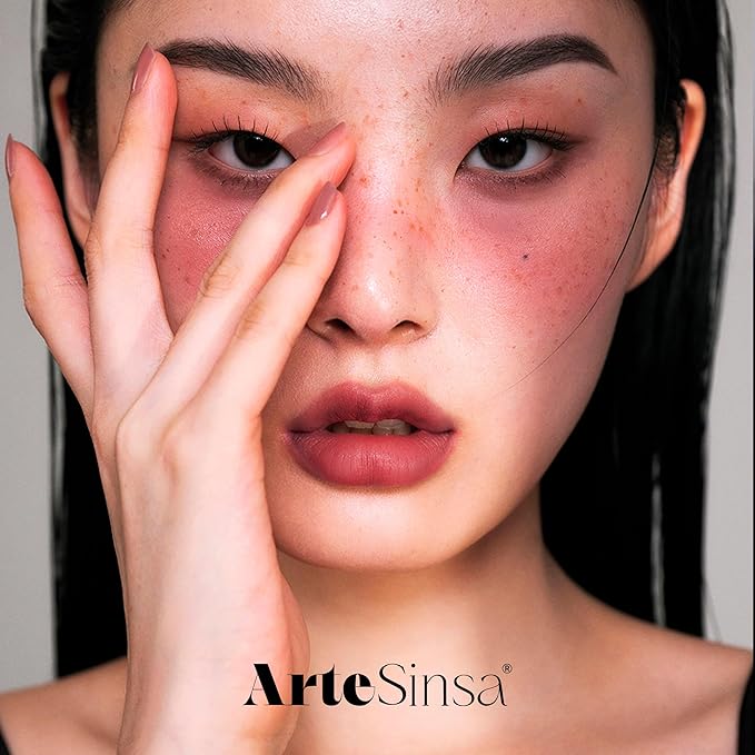Silky Blur Tint 5 Colors | Soft Velvet Texture & Semi-Matte Finish | Long-Lasting & Close-adhering, Blurring effect, Subtle Shades | Korean Lip Stain (002 More Gentle, 0.1 Fl oz)