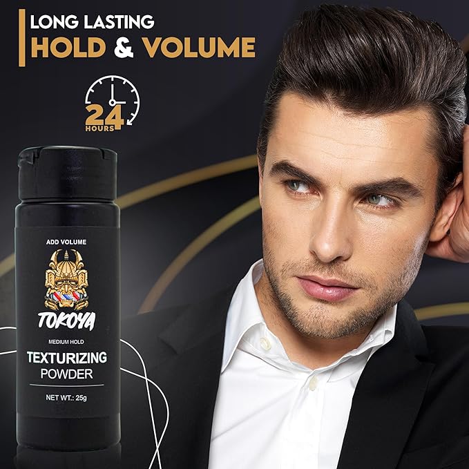 TOKOYA Texturizing Powder - 25g | Instant Volume, Matte Finish, Long-Lasting Hold