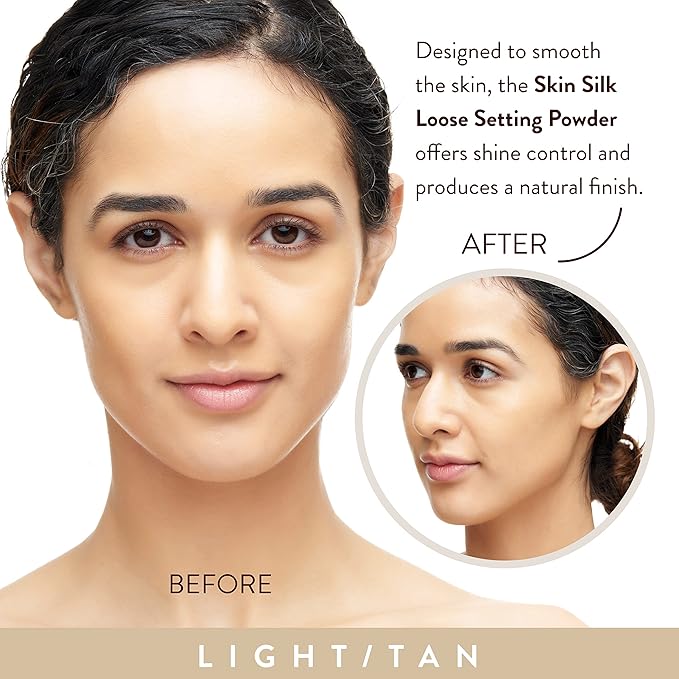 Mented Cosmetics Pressed Powder Makeup, Translucent Setting Powder Compact for Face Make up, Oil Control, Matte Finish, Long-Lasting Wear, Ideal for Black Women, Portable Compact Design, Light/Tan