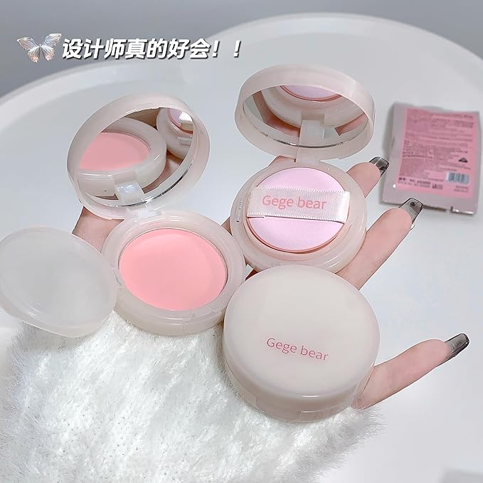 Powder Blush, Lightweight, Smooth, Natural Powder Blush with Long-Lasting All-Day Face Enhancing Makeup Color, Blends Easily,1 Count(1, 02 Cute Pink, Medium)