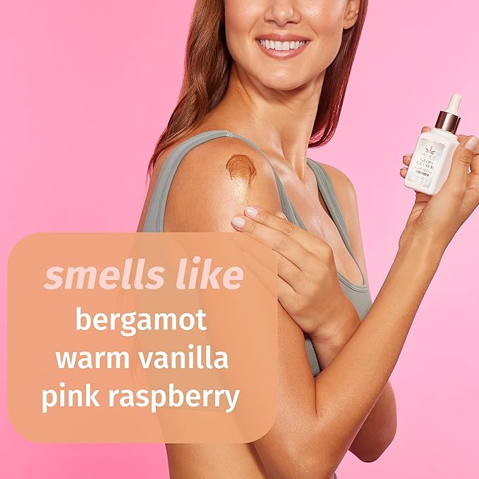 Hempz NEW Glow Getter Instant Bronzing Drops, Dewy Face Bronzer, Hydrating Shimmer, 2 oz.