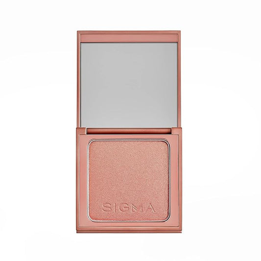 Sigma Beauty Peachy Gold Metallic Blush Palette - Long Lasting Blush Pressed Powder - Gluten Free, Cruelty Free, Vegan Makeup Palette - Tiger Lily