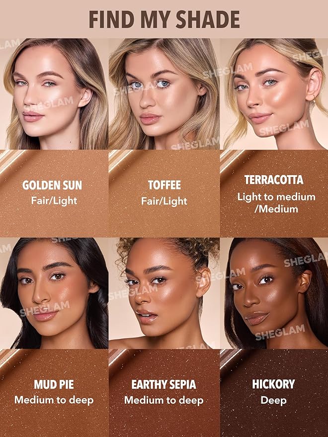SHEGLAM Sun Beam Shimmer Liquid Bronzer-Hickory
