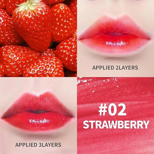 rynn&rae Lip Makeup Lip Tint Stain Long Lasting Lip Stain Lip and Cheek Stain Lip Tint Strawberry