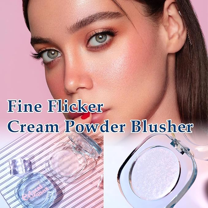 White Cream Blush,Color Changing Blush for Cheeks and Lips Tint Magic Black PH Temperature Changing Face Tint Stain Blush Blendable Dewy & Natural Finish for All Skin Tones (01#White)