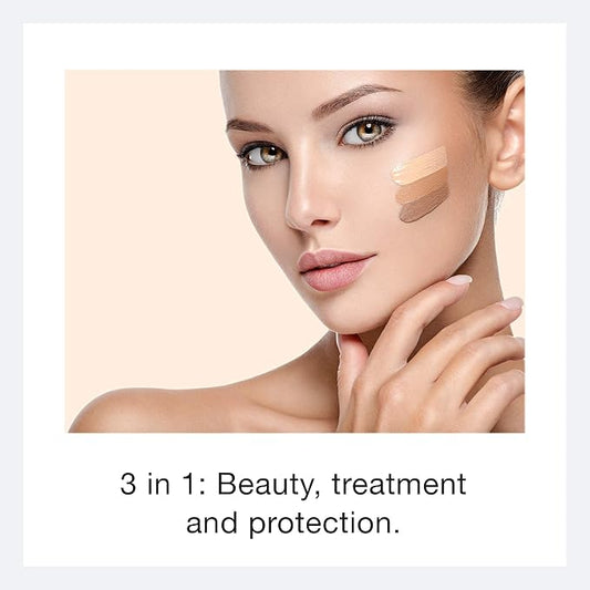 Ecco Bella Liquid Foundation Makeup - Lightweight, Buildable Coverage - Hydrating Foundation - Clean Foundation Makeup, Vegan - Protects & Hydrates Skin - Ivory Porcelain