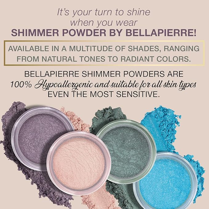 Bellapierre Shimmer Powder | Paraben Free | Vegan & Cruelty Free | All Skin Types | 2.35g - Diligence