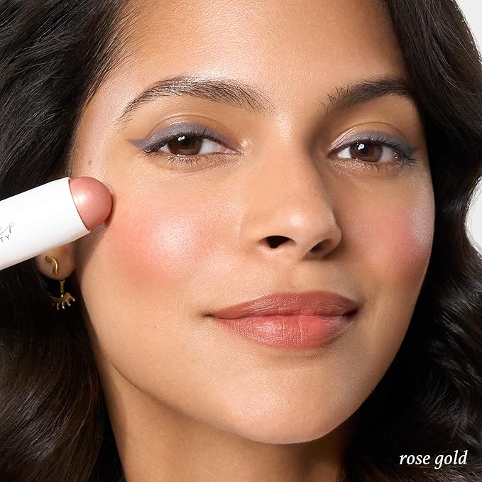 Skip The Brush Contour Duo - Cream to Powder Multi-Purpose Makeup Sticks - Pigmented, Buildable Color- Rose Gold + Cool Taupe