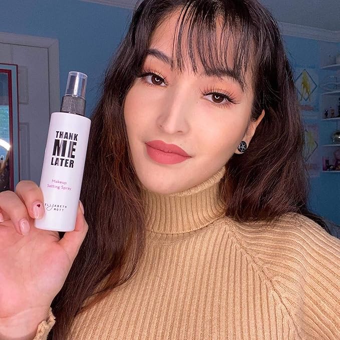 Elizabeth Mott - Thank Me Later Eye Primer (10 g) & Elizabeth Mott - Thank Me Later Face Primer (30g) a Long-lasting Makeup Gripping Formula & Elizabeth Mott Thank Me Later Setting Spray (95ml)
