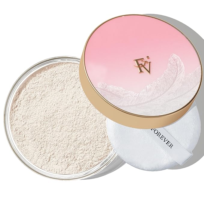 FV Translucent Powder Setting Powder, Lightweight & Blurring, Oil-control, Long Lasting, Matte Loose Setting Powder, Talc-free Baking Powder Makeup, For Fair to Medium Skin Tones, 01 Translucent