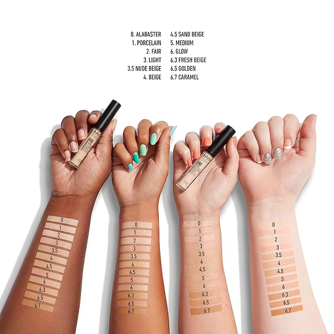 NYX PROFESSIONAL MAKEUP HD Studio Photogenic Concealer Wand, Medium Coverage - Light