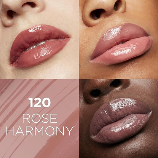 L'Oreal Paris Glow Paradise Hydrating Tinted Lip Balm-in-Gloss with Pomegranate Extract & Hyaluronic Acid, Ultra-Gentle, Non-Sticky Formula, Rose Harmony, 0.23 Fl Oz