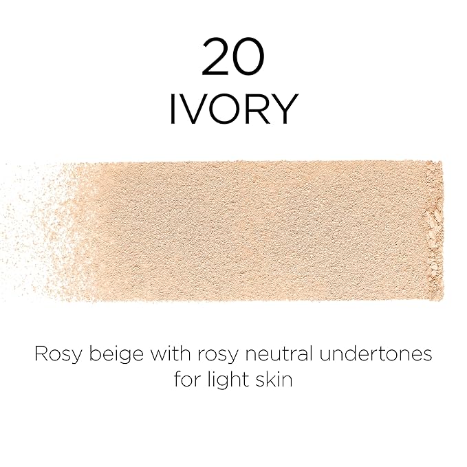 L'Oreal Paris Infallible Fresh Wear Foundation in a Powder, Up to 24H Wear, Ivory, 0.31 oz.