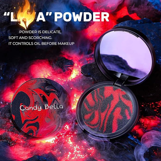 Jelly Pressed Powder, Oil Control Setting Powder, Matte Smooth Finishing Powder, Powder-free Lightweight Foundation Powder with Puff for Smooth and Delicate Skin