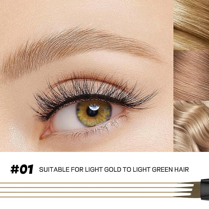 2 Pack Eyebrow Pen Light Brown and 12Pcs Matte Lip Liners with Sharpener