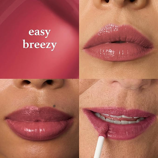 Julep So Plush Plumping Lip Gloss – High-Shine, Non-Sticky Lip Color - Vitamin E for Soothing & Repair – Cruelty-Free, Moisturizing Gloss – Easy Breezy