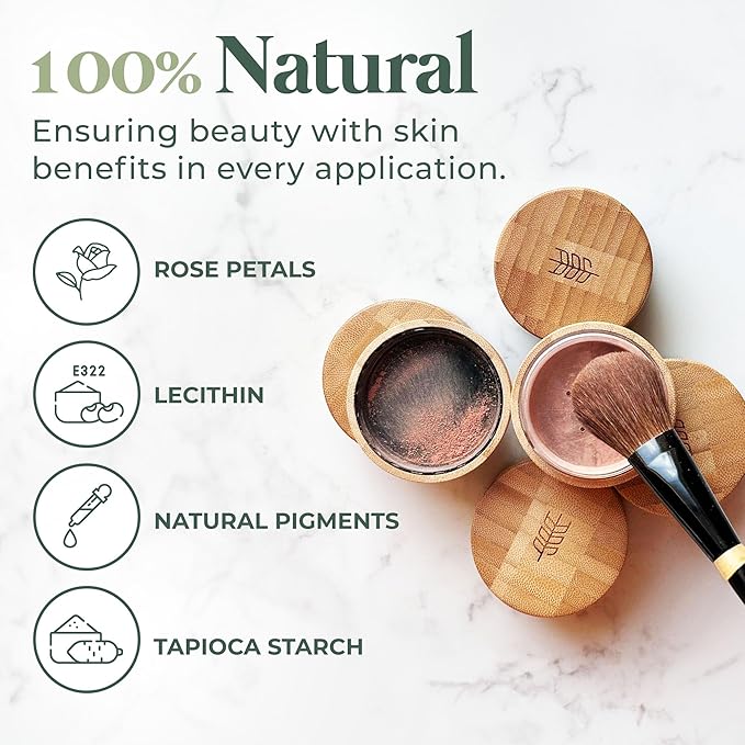 Dr. Lily Ros- All-Natural Blush, Bronzer & Shimmer – Plant Based No Harsh Chemicals, No Parabens or Synthetic Fragrances 100% Natural Formula Safe for Sensitive Skin (In Love)